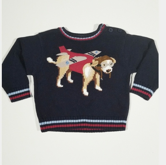 Vintage Other - 2 for $10 Pilot Dog Lover Plane Aviator Sweater